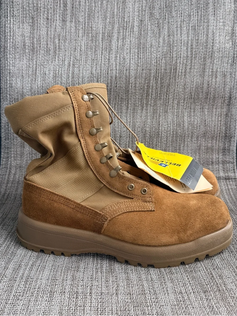 Belleville Tan Suede Army Combat Boots